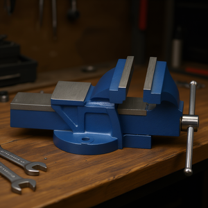 Fervi Ductile Iron <b>Bench</b> Vise 6 Inch Swivel Base Heavy Duty Workshop <b>Tool</b> - Product Image 3