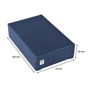 Custodia per biglietti da visita multifunzione minimalista in pelle rossa porta carte antifurto - Product Image 5