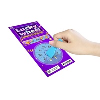Carte de loterie à gratter, effet laser, design personnalisé, prix chanceux aléatoire, impression sur carton noir, promotion