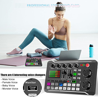 Mezclador de DJ multifuncional profesional, interfaz de Audio de efectos, tarjeta de sonido en vivo para Podcasting