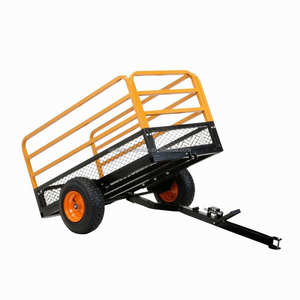 Meilleur prix Remorque remorquée pour VTT à usage intensif Chariot à benne basculante à faible quantité minimale de commande avec chargement lourd pour chariots à main et chariots - Product Image 3