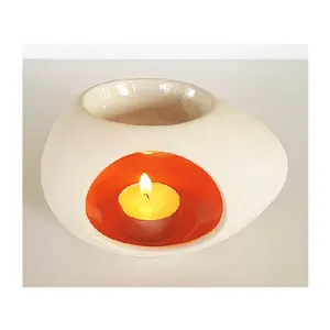 Velas decorativas para el hogar, Quemador de aceite de cerámica, forma de huevo, estilos minimalistas y modernos, diseño hecho a mano, multicolor, de Tailandia, gran precio