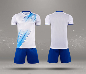 Men High Quality Soccer Uniform Set Design <b>Heat</b>-Transfer Printing Breathable Summer Team Wear Quick-Drying Football Jersey - Product Image 1
