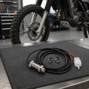 Kit de capteur de <span class=keywords><strong>compteur</strong></span> kilométrique numérique pour <span class=keywords><strong>moto</strong></span> et VTT, avec câble et 2 aimants - Product Image 2