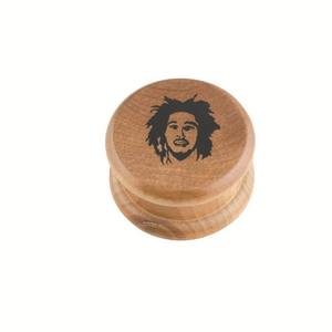 Molino de Hierbas de Madera de 55 mm con Logotipo Personalizado al por Mayor, Molinillo de Hierbas de Madera para Tabaco con Logotipo Personalizado, Triturador de Tabaco de Madera para Fumar - Product Image 2