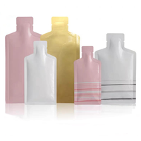 Sachets en plastique en aluminium de forme unique, thermoscellables, pour cosmétiques, boissons, jus, emballage liquide
