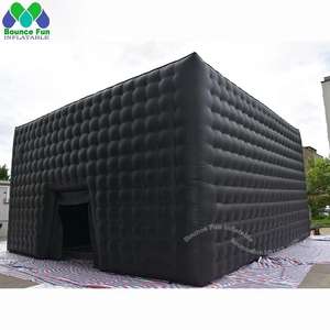 Château gonflable en Oxford imperméable noir, tente personnalisée, grande fête d'été, discothèque, stand <span class=keywords><strong>de</strong></span> fête, studio <span class=keywords><strong>pour</strong></span> l'extérieur - Product Image 6