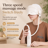 Nouveaux produits personnalisés 2-en-1 Air tête et masseur pour les yeux Compression de chaleur pour la santé des yeux Masseur de sommeil intelligent masajeador de cabeza