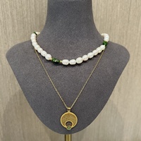 Collier pendentif en forme de U Copper Moon, accessoire de mode de niche pour femmes, collier pendentif personnalisé