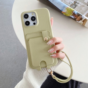 Étui portefeuille en cuir PU style urbain avec bandoulière et porte-cartes pour <span class=keywords><strong>iPhone</strong></span> 15/16/17 Pro Max et Samsung Google - Product Image 5