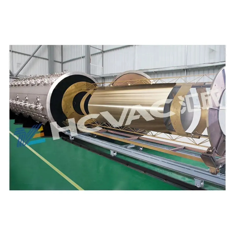 HCVAC tubo in lamiera di acciaio inossidabile trattamento superficiale in metallo dorato placcatura in cromo attrezzatura per rivestimento ionico ad arco PVD