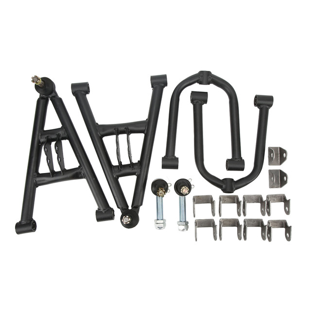 350mm Front Suspension Shock Swing Arm Kit Replacement for 150cc 200cc ATV 4 Wheels Quad Bike Go Kart