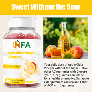 Gomitas de Vinagre de Sidra de Manzana de Rápida Absorción Sin Azúcar para el Apoyo Digestivo, Sabor a Manzana, Productos Adelgazantes para Adultos - Product Image 6