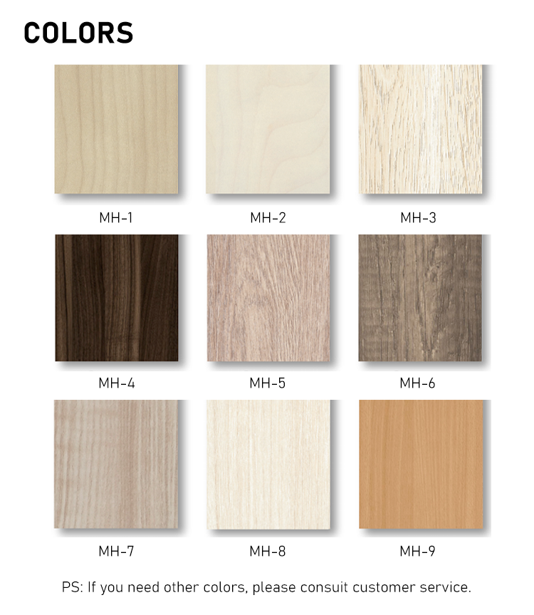 Blanco caliente, roble cepillado, grano de madera azul