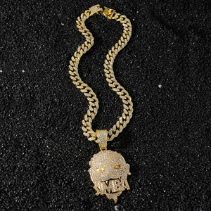 Nuevo Collar con Colgante Circular con Letras de Estilo Hip Hop, Diseño Único y Moderno, Joyería de Moda para Hombre - Product Image 3