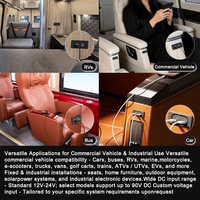 Kare Araç Usb Girişi Dc 12V 24V Araç Hızlı Şarj Cihazı Usb Type C Hızlı Qc 3.0 Pd Usb C Şarj Soketi Otobüs Karavan Rv Kamp Aracı için