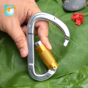 25kn-luz <span class=keywords><strong>de</strong></span> seguridad para <span class=keywords><strong>escalada</strong></span> en roca, mosquetón dorado <span class=keywords><strong>de</strong></span> aluminio para actividades en interiores y exteriores - Product Image 4