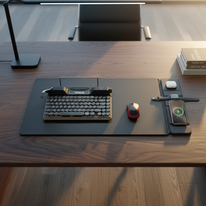 Nouvelle conception, station de <span class=keywords><strong>charge</strong></span> sans fil magnétique <span class=keywords><strong>d</strong></span>étachable 3 en 1, tapis de souris double couche, <span class=keywords><strong>charge</strong></span> rapide 15W pour téléphone portable - Product Image 1