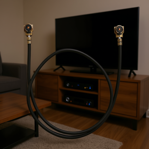 Cavo Coassiale Motorola 110mm Maschio-Maschio con Connettore F, Rivestimento in PVC, Conduttore in Rame per Connessione TV Audio Video - Product Image 2