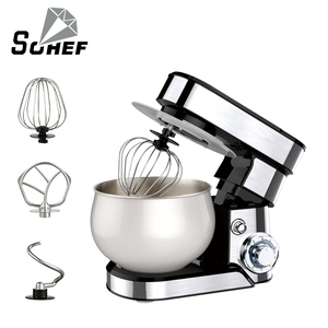 1300W Mélangeur sur socle électrique commercial 5L <span class=keywords><strong>Crochet</strong></span> à pâte multifonctionnel pour bol en acier inoxydable pour la préparation de gâteaux alimentaires - Product Image 1