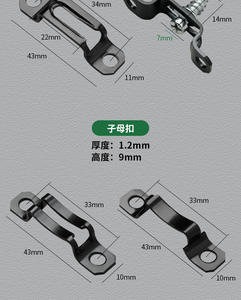 Tornillo de Fijación de Doble Uso Oculto de Acero Inoxidable para Letras y Números, Accesorios para Muebles, Negro/Plateado - Product Image 5