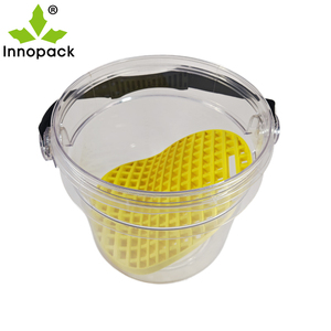 Cubo de lavado de coches transparente de plástico de 15L de venta directa de fábrica Innopack de alta calidad con tapa y filtro - Product Image 2