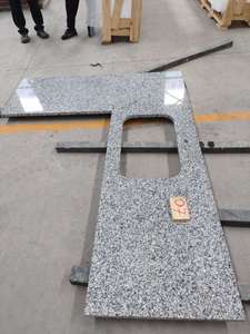 Encimera de Granito Gris de Vietnam, Superficie de Piedra Natural Pulida con Manchas, Corte a Medida para Baños de Hotel y Exteriores - Product Image 1