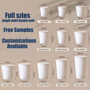Gobelet à café jetable en papier kraft double paroi personnalisé de haute qualité avec logo, 8 oz et 12 oz, pour emporter - Product Image 4