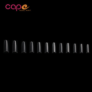 Nouveaux <span class=keywords><strong>faux</strong></span> ongles ovales en <span class=keywords><strong>plastique</strong></span> K Nail Art Products, style French, demi-couverture, ultra-fins, sans trace, patch fluorescent, en sachet - Product Image 5