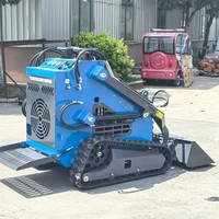 Alat Berat Konstruksi Skid Steer Loader CE&EPA Murah, Mini Skid Steer Loader Diesel Roda, Mini Wheeled Loader Bucket Harga Terjangkau