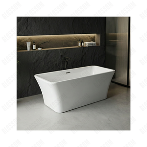 <span class=keywords><strong>Baignoire</strong></span> rectangulaire autoportante moderne, simple et légère - Luxe - Rayures verticales - Product Image 3