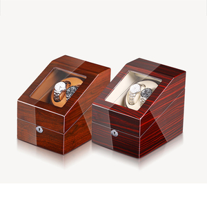 Роскошный Автоматический чехол для наручных часов, глянцевый Одноместный автоматический вращающийся ящик с индивидуальным логотипом, OEM ODM MDF, чехол для часов - Product Image 2