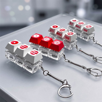 Porte-clés en plastique léger à décompression par triple clic, modèle 2026 World Tour, avec fonction fidget clicker et capuchon de clavier, pour cadeau de soutien aux fans