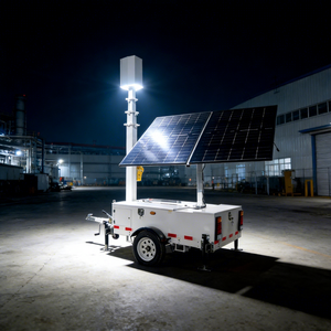 Tour d'éclairage mobile LED DC solaire diesel 9M personnalisable IP66 pour aménagement paysager et construction - Product Image 3