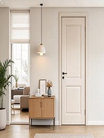 Ensemble de portes pré-assemblées en MDF, porte intérieure complète en MDF avec architrave pour bâtiment commercial