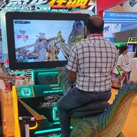 Machine d'arcade VR HEROVR à grand écran, simulateur de tir et de mouvement sur le thème des dinosaures, pour lieux de divertissement à fort trafic