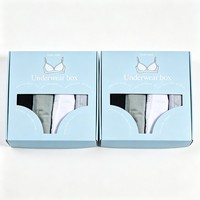 Boîte d'expédition en carton personnalisée avec fenêtre, emballage de luxe pour lingerie, boîtes en papier pour ensembles cadeaux de vêtements