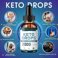 Gouttes de cétone exogène pure liquide BHB Keto OEM en marque blanche pour hommes et femmes