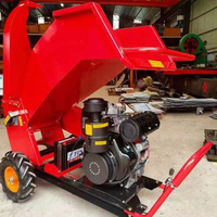 Moteur à essence Machines pour le travail du bois de chauffage Processeur de bois de ferme Broyeur de bois