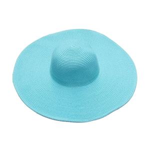Casquette de protection solaire d'été pour femmes, motif uni, chapeau de plage <span class=keywords><strong>en</strong></span> paille souple pour les voyages et les scènes décontractées. - Product Image 3