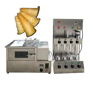 110v/220v Yummy Pizza Cone Making Machine/ Rotary Pizza Cone Kono Oven/ Pizza Cone Warmer Showcase Production Line Price