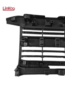 Calandre de pare-chocs avant 23335302 pour CHEVROLET <span class=keywords><strong>Silverado</strong></span> <span class=keywords><strong>2500</strong></span> 2015 2016 <span class=keywords><strong>2017</strong></span> 2018 2019 ABS Bande noire électro-plaquée Bande fine - Product Image 6