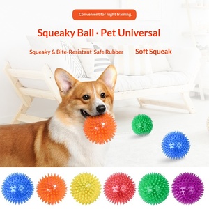 Pelota de Juguete para Perros con Sonido, Pelota de Ejercicio Activada por Sonido TPR para Perros Grandes, Resistente a Mordidas, Elástica y Duradera - Product Image 1