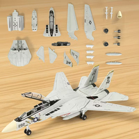 1/72 modèles militaires garçons décoration enfants Air Force jouet avions de guerre bricolage jouets F-14 J-35 combattant Jet bloc de construction ensemble