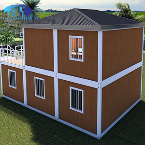 مصنع الصين، خيارات أحجام فولاذية 20 قدمًا و40 قدمًا، فيلا فاخرة حديثة سابقة التجهيز قطرية قابلة للطي، منزل حاوية مكون من 2 و3 و4 غرف نوم - Product Image 1