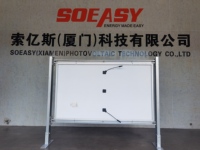 Système de montage solaire bifacial Soeasy pour l'agriculture verticale, module à double vitrage, angle d'inclinaison de 90 degrés, panneau solaire agricole