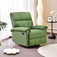 Fauteuil inclinable de cinéma moderne en bois, pivotant, pour home cinéma, sièges en cuir véritable