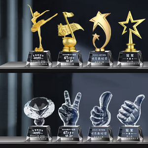 Đẹp pha lê Thủ công mỹ nghệ tùy chỉnh <span class=keywords><strong>Trophy</strong></span> K9 pha lê thủy tinh <span class=keywords><strong>Trophy</strong></span> đen cơ sở lãng mạn kim loại Sao danh hiệu giải thưởng quà Tặng lưu niệm - Product Image 5