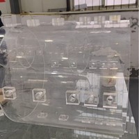Transparent Acrylic Precision Experimental Device, Cylindrical Large Flange Testing Instrument