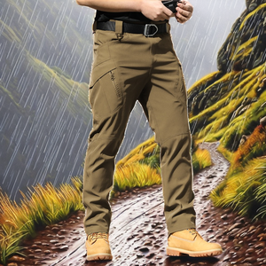 High Quality Men's <b>Waterproof</b> Breathable Softshell Straight Pattern Outdoor Hiking Hunting <b>Cargo</b> <b>Pants</b> for Spring and Autumn - Product Image 2